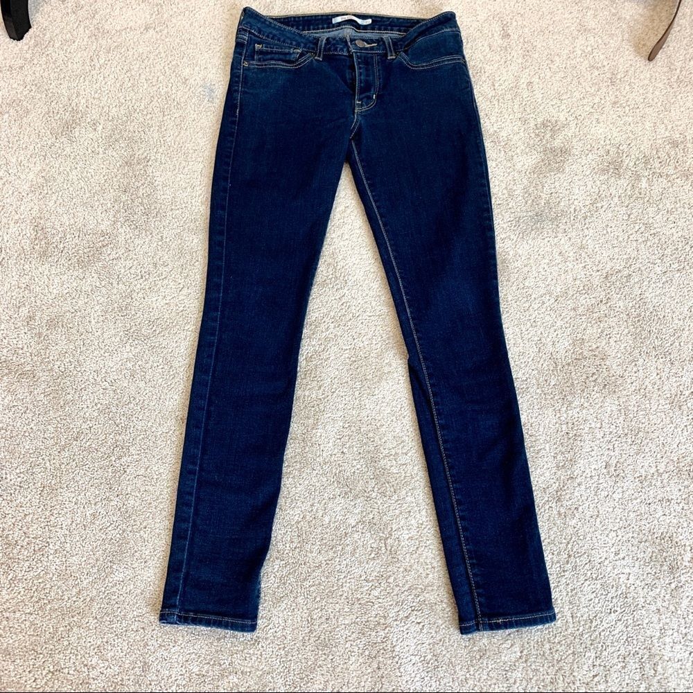 Levi’s 711 skinny jeans midrise dark Wash Sz 27 - Picture 4 of 13